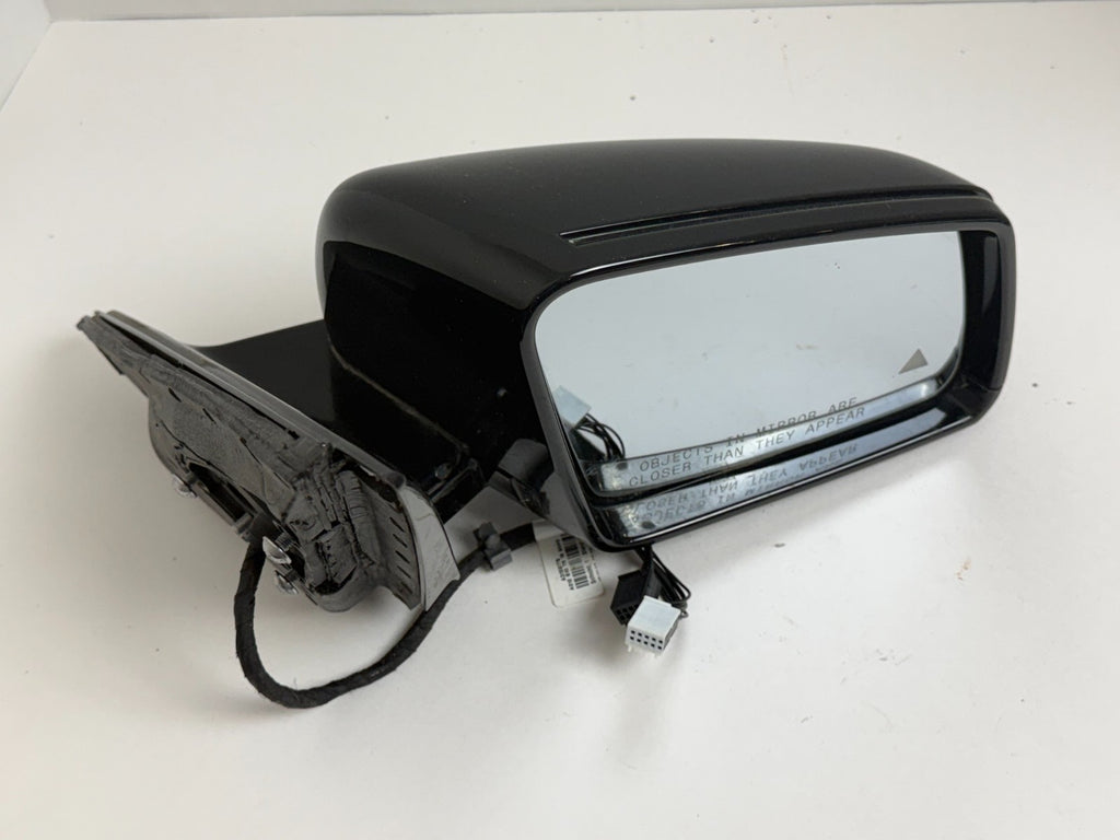 2010-2013 Mercedes W212 E350 Front Right Door Rear View Mirror Black Blind Spot
