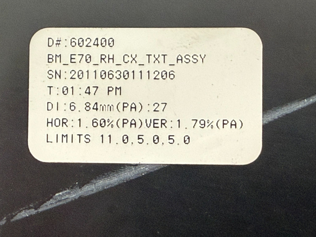 BMW E70 X5 07 - 13 Right Door Passenger Side Heated Auto Dim Mirror Glass