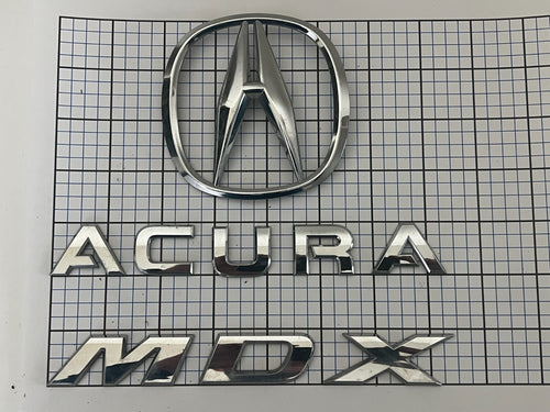 ACURA MDX 2007 2008 2009 2010 2012 Rear Trunk Emblem Badge Logo Full Set