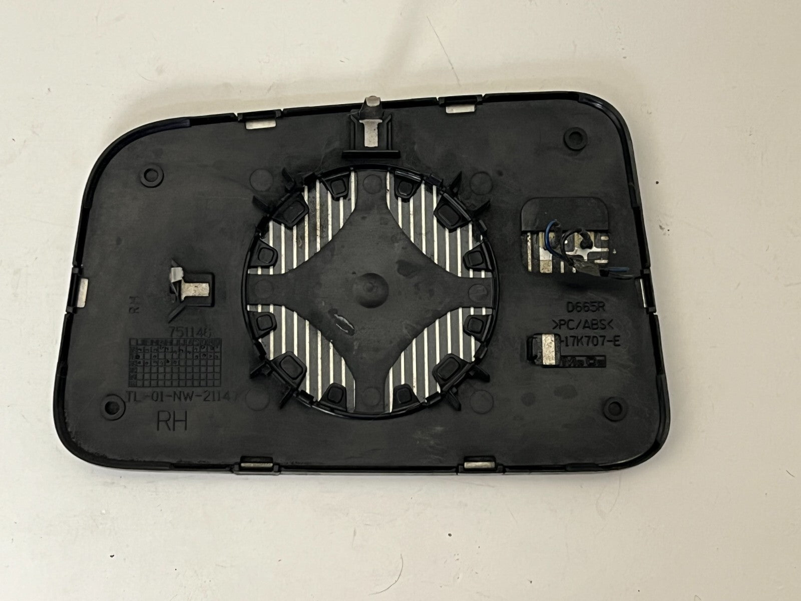 LINCOLN MKX 2007 Right Driver Side Mirror Heated Glass Frame Design
