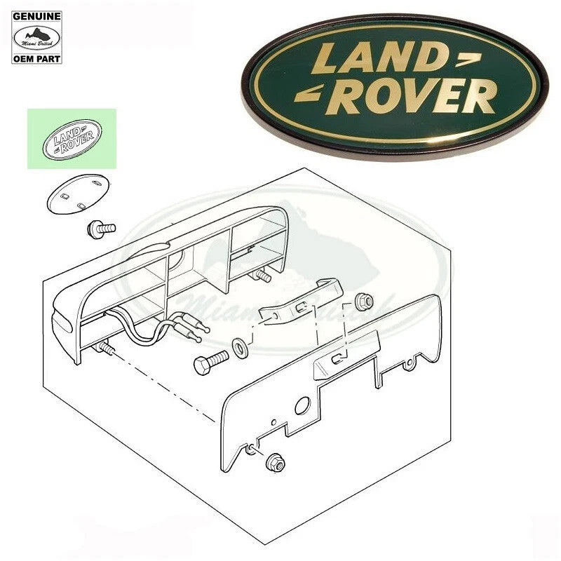 LAND Rover REAR LOGO Emblem Badge Discovery 2 II 99-04 Dah100680