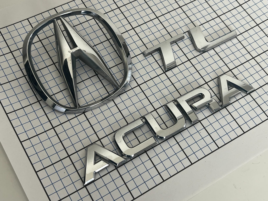 ACURA TL 2007 2008 Trunk Emblem Logo Letters Full Set