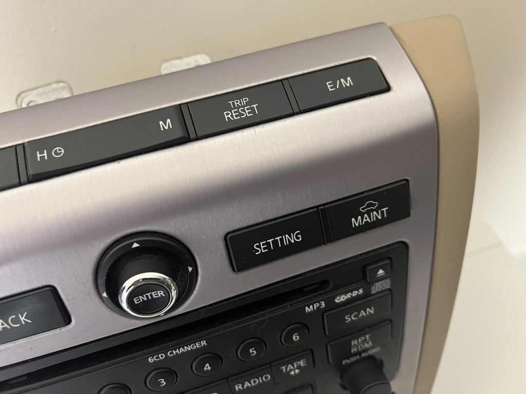 NISSAN Murano 2007 DASH Console Radio CD Changer BOSE Beige 28188-cc200