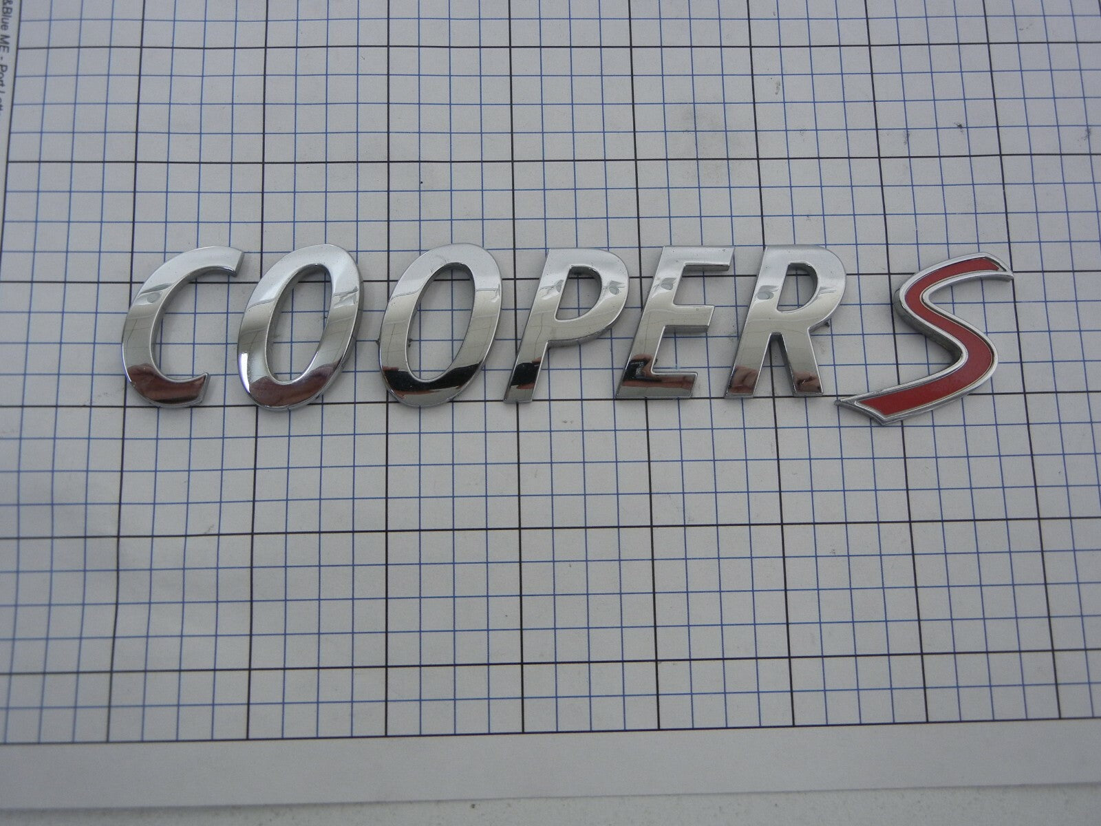 MINI Cooper S Trunk Emblem Letters Set