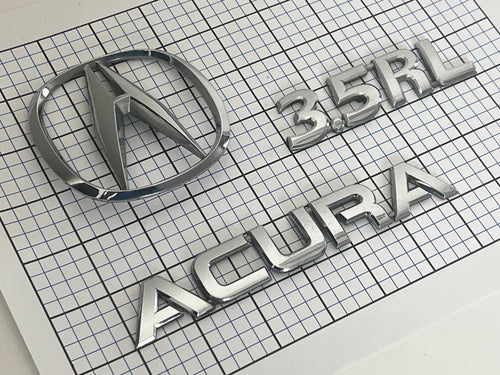 ACURA 3.5rl 2000 - 2004 Rear Right 3.5rl Emblem Full Set