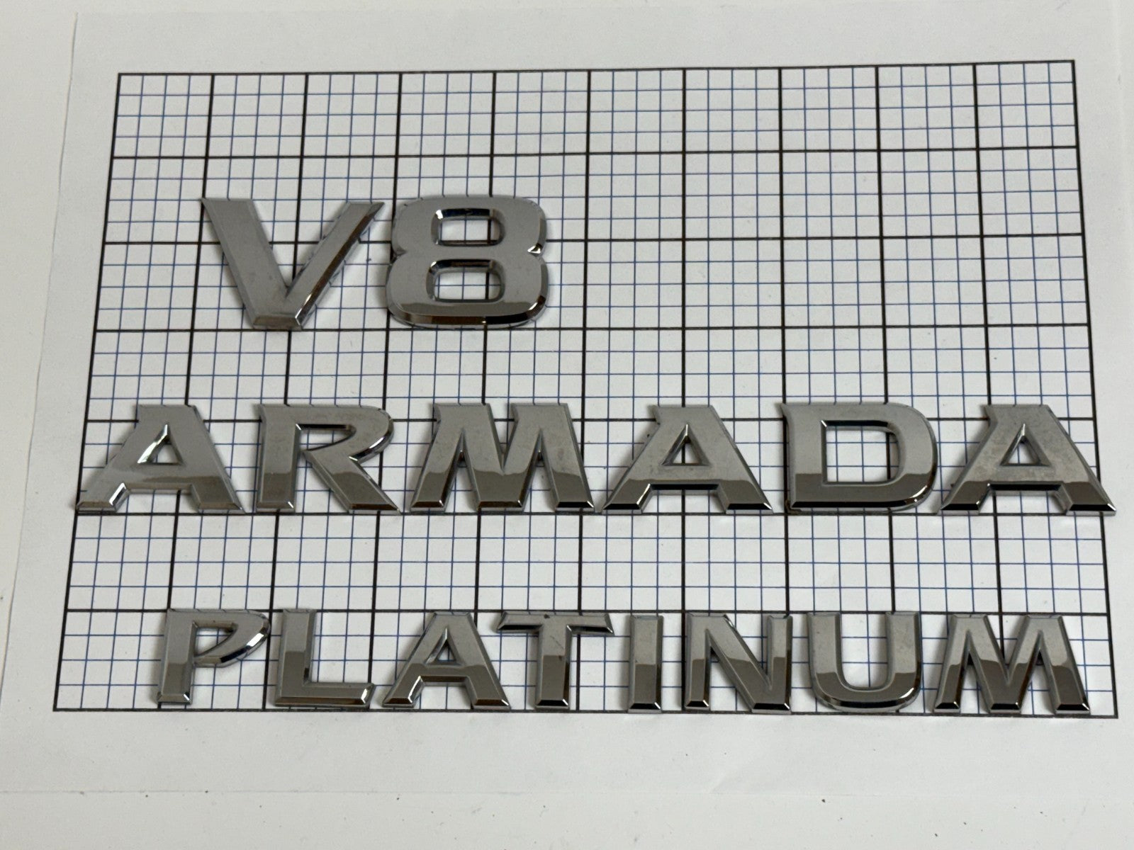 NISSAN Armada V8 Platinum 2018 Trunk Liftgate Letters