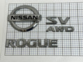 NISSAN Rogue SV AWD 2014-2019 Trunk Liftgate Emblem Set