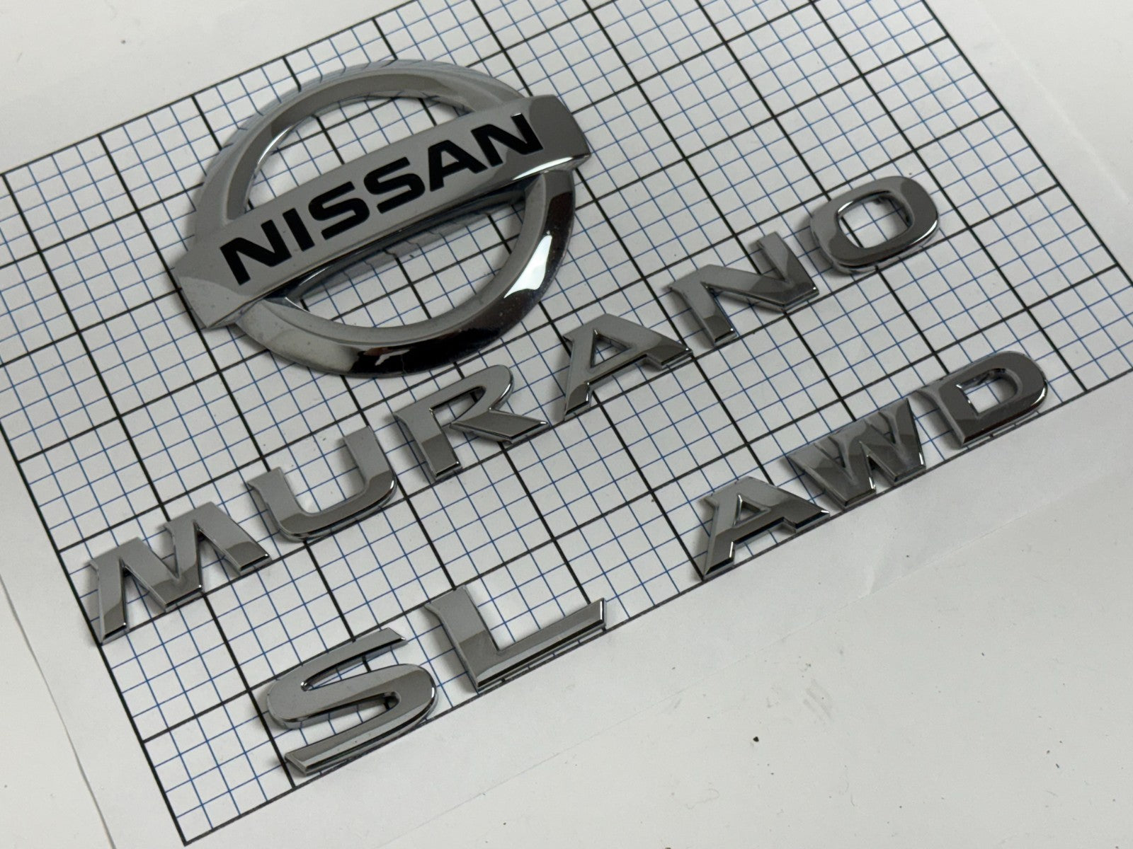 NISSAN Murano SL AWD 2016-2023 Trunk Liftgate Emblem Set