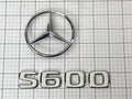 MERCEDES Benz W220 S600 Trunk Star Emblem Badge Logo Set