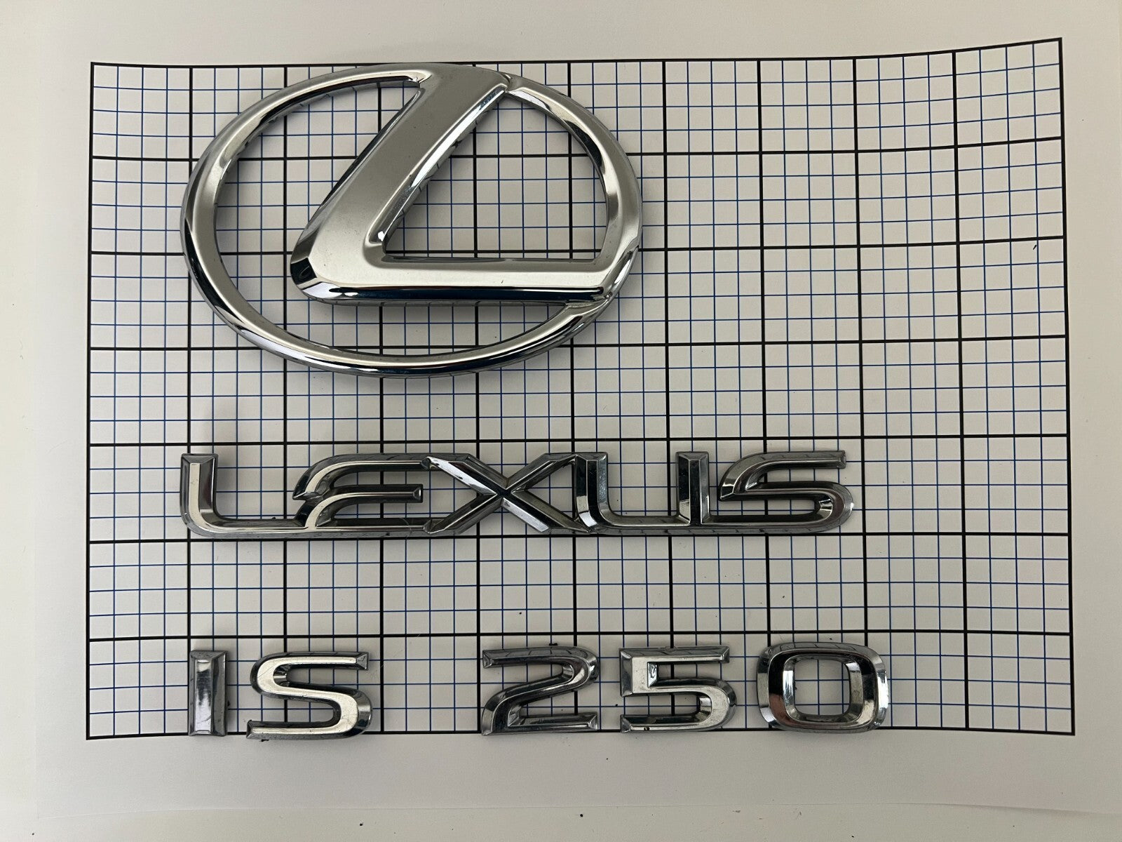 LEXUS Is250 2006-2009 Rear Trunk Emblem Logo Full Set IS 250