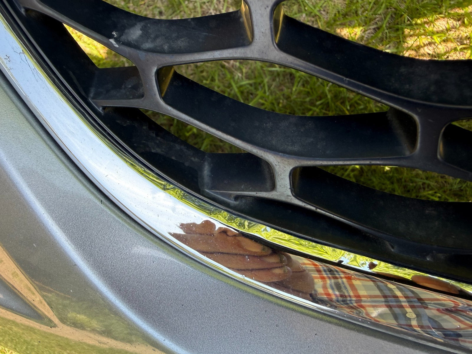 2010-2012 Mazda Cx-9 Front Bumper Shell Cover With Grilles And Foam Insert Gray