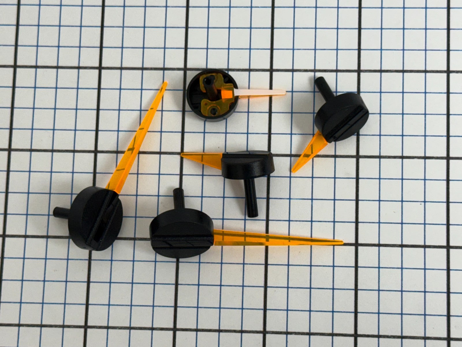 CHEVROLET Tahoe Suburban Gauge Pointer Needles GM 2003 04 05 06 Black Orange