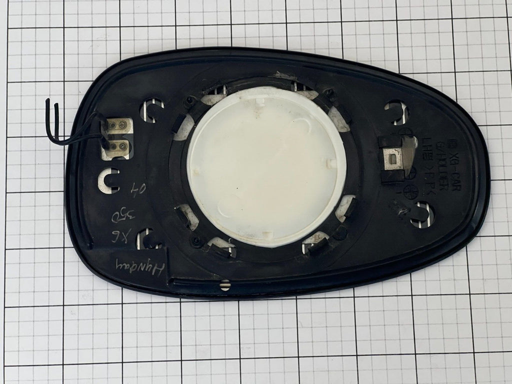 HYUNDAI Xg350 2005 Left Side Driver Door Heated Mirror Glass
