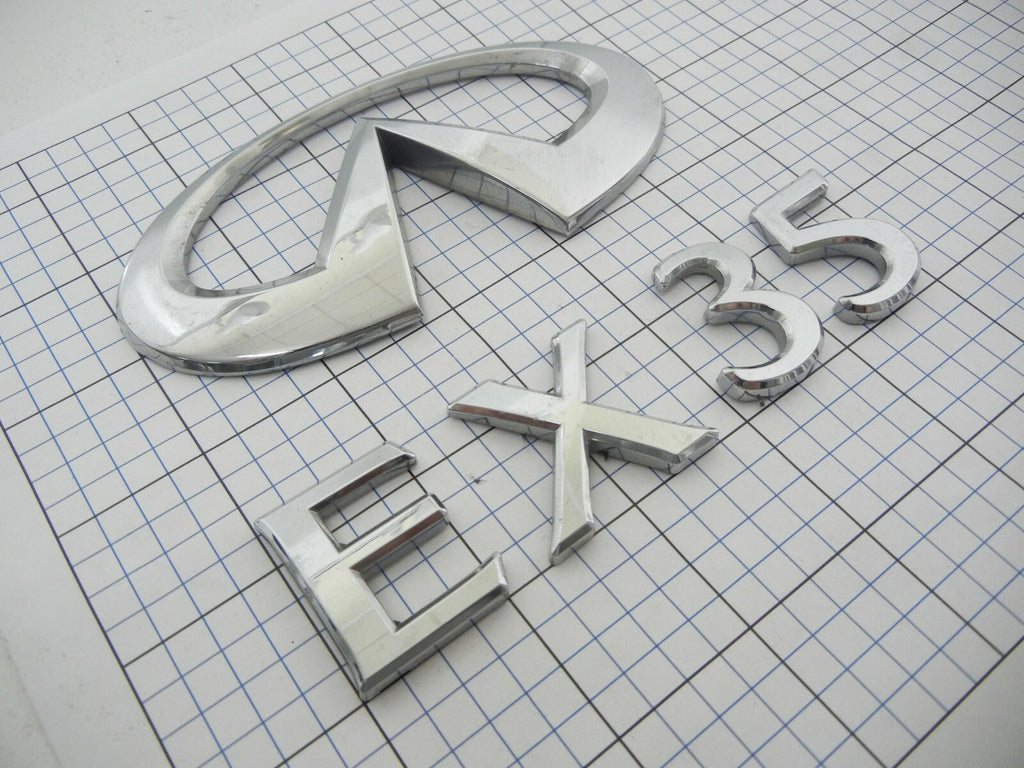 INFINITI Ex35 08 - 12 Trunk Emblem Badge Logo Full Set