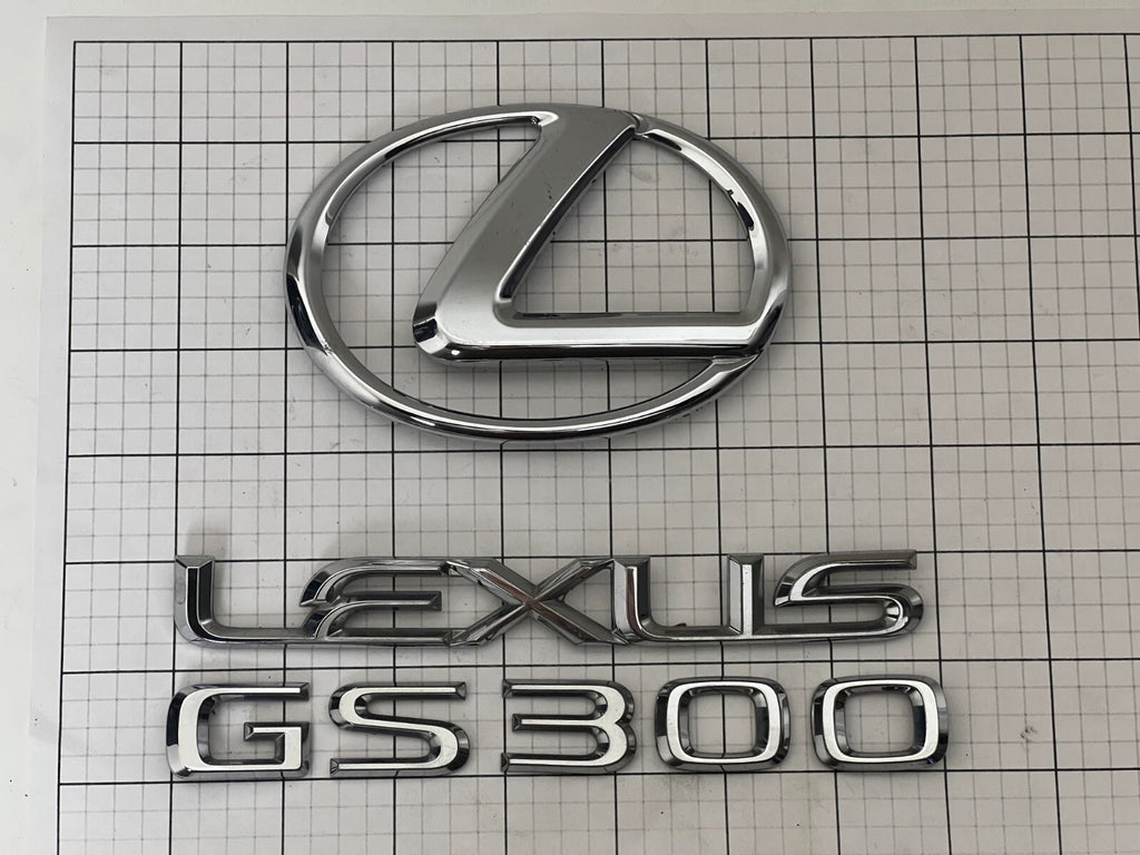 LEXUS Gs300 2006 2007 Rear Trunk Emblem Logo Full Set GS 300