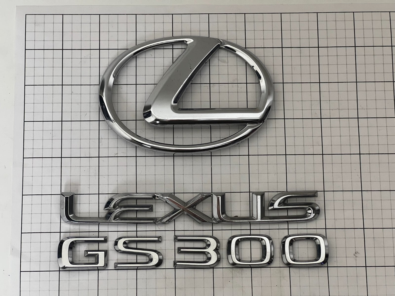 LEXUS Gs300 2006 2007 Rear Trunk Emblem Logo Full Set GS 300