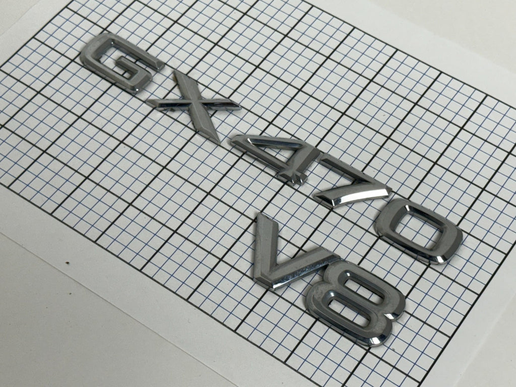 LEXUS Gx470 V8 2003 - 2009 Rear Trunk Emblem Letters Only Right Side