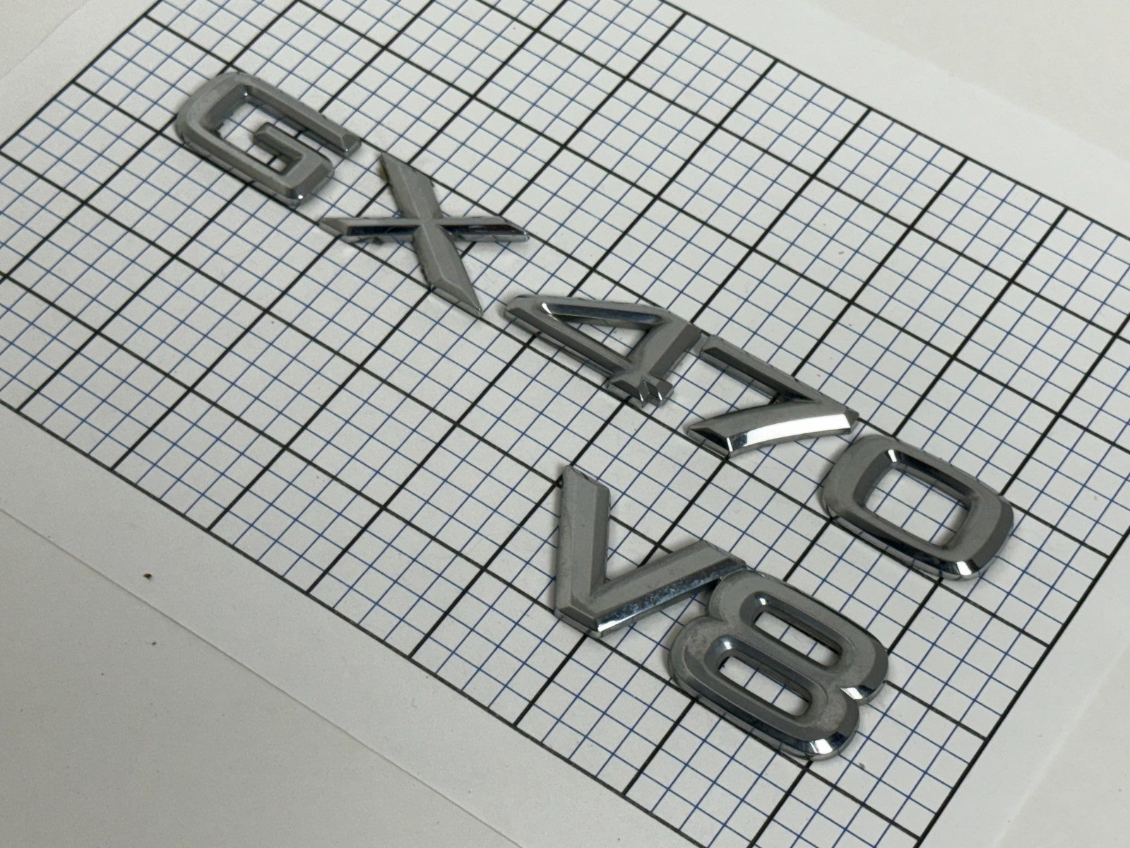LEXUS Gx470 V8 2003 - 2009 Rear Trunk Emblem Letters Only Right Side
