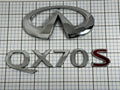 INFINITI Qx70s Trunk Emblem Badge Logo Full Set