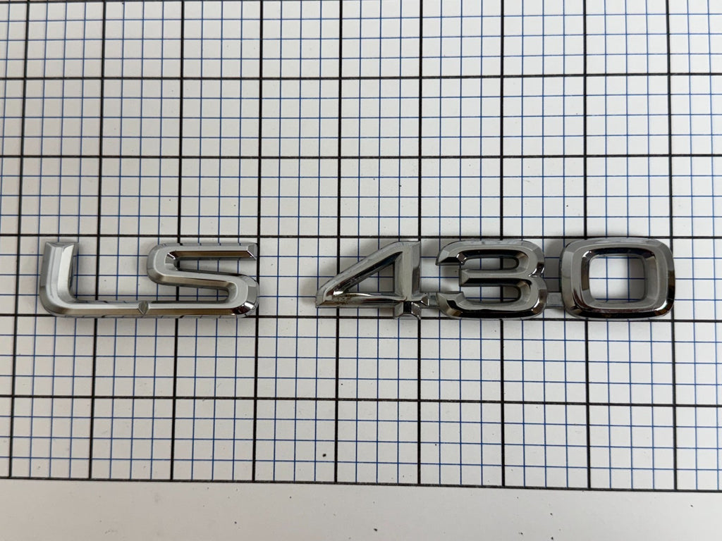 LEXUS Ls430 2001 2002 2003 Rear Trunk Emblem "ls430" Only Right Side