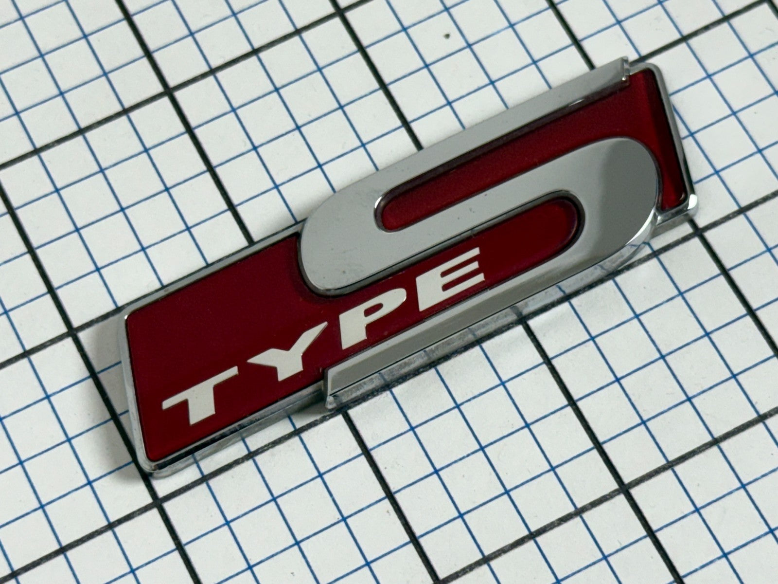 ACURA TL 2007 - 2008 Trunk Emblem Logo TYPE S Red Types