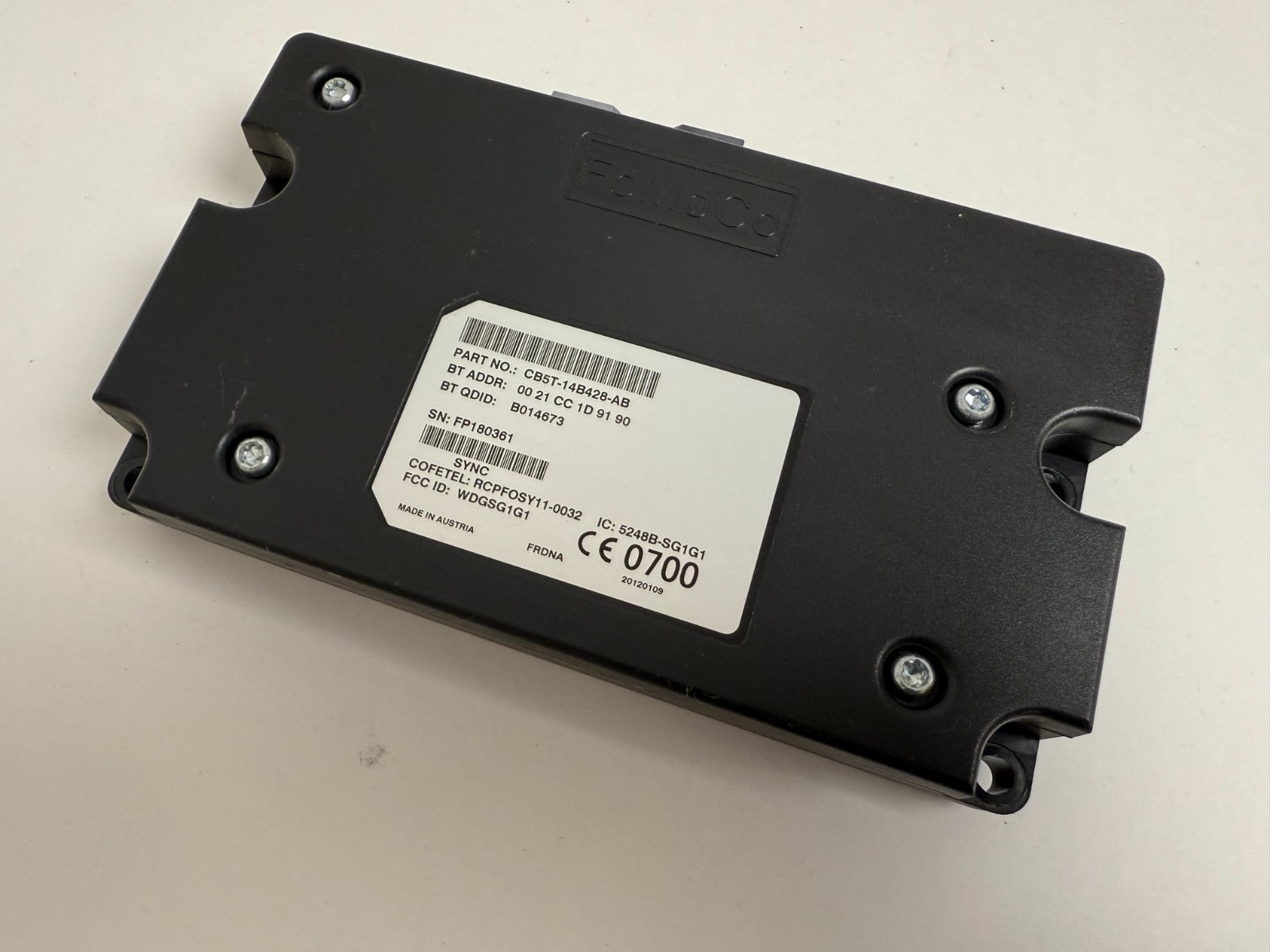 FORD Explorer Focus Voice Recognition Control 2014 Sync Module Cm5t14d212ca