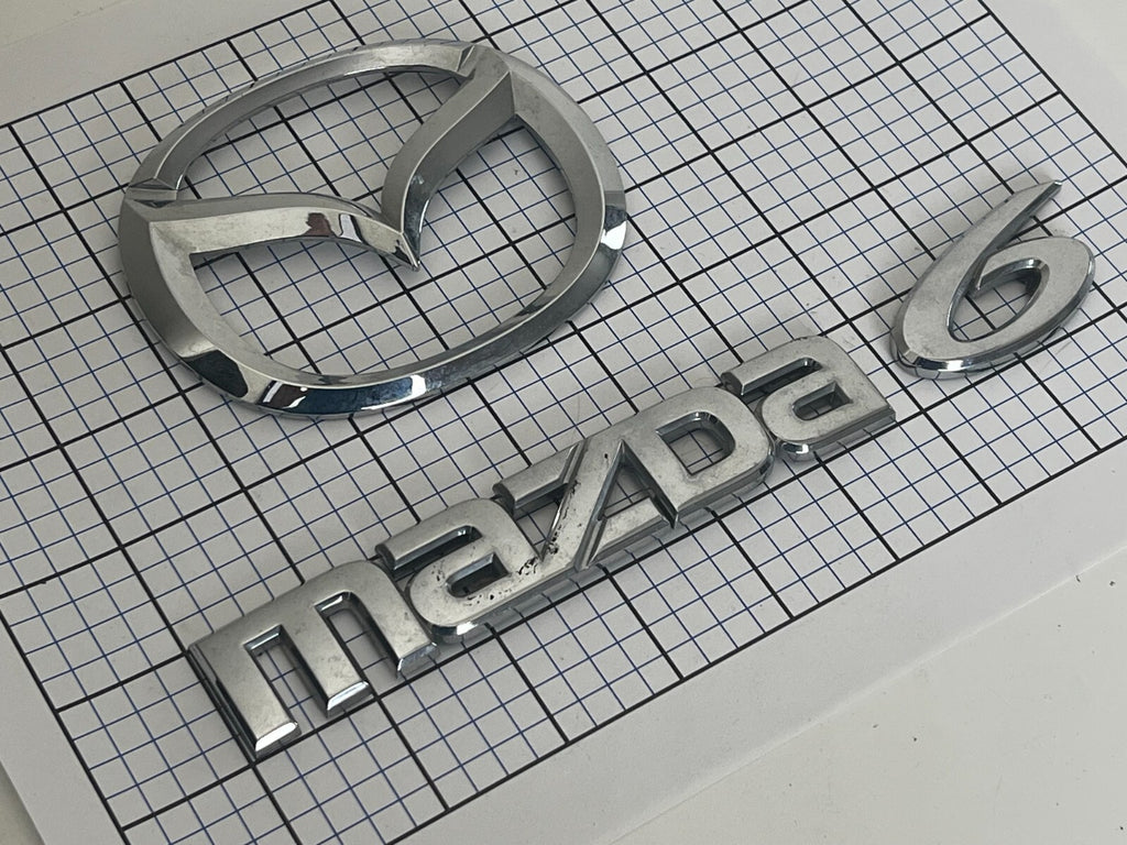 MAZDA 6 2003 - 2008 Rear Trunk Emblem Full Logo Set