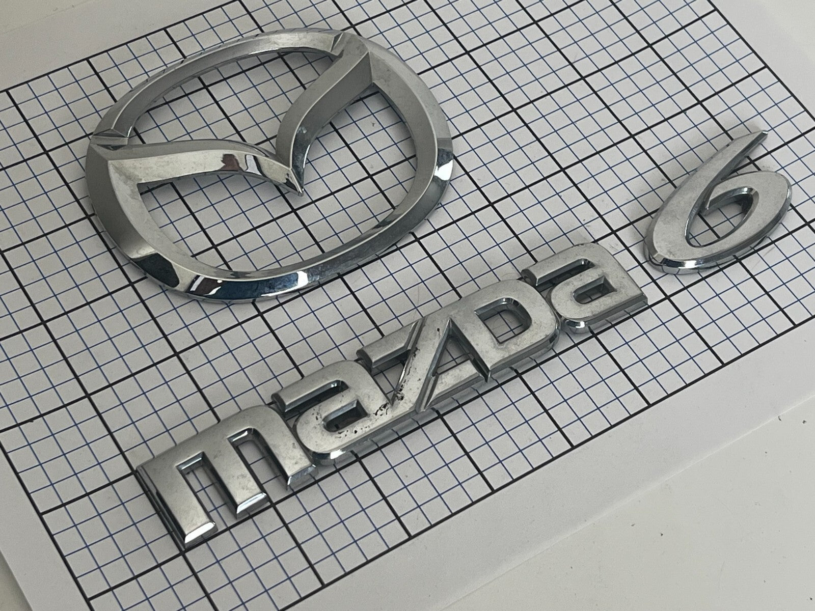 MAZDA 6 2003 - 2008 Rear Trunk Emblem Full Logo Set