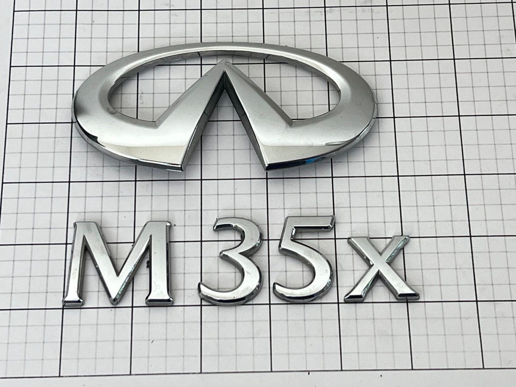 INFINITI M35x Sedan 06 - 10 Trunk Emblem Badge Logo Full Set
