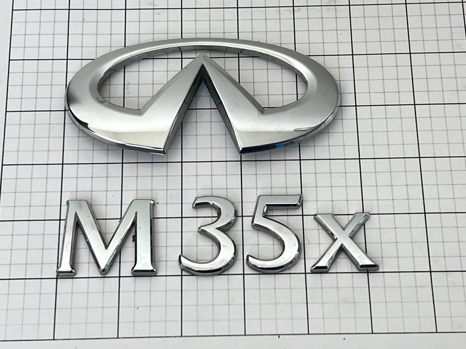 INFINITI M35x Sedan 06 - 10 Trunk Emblem Badge Logo Full Set