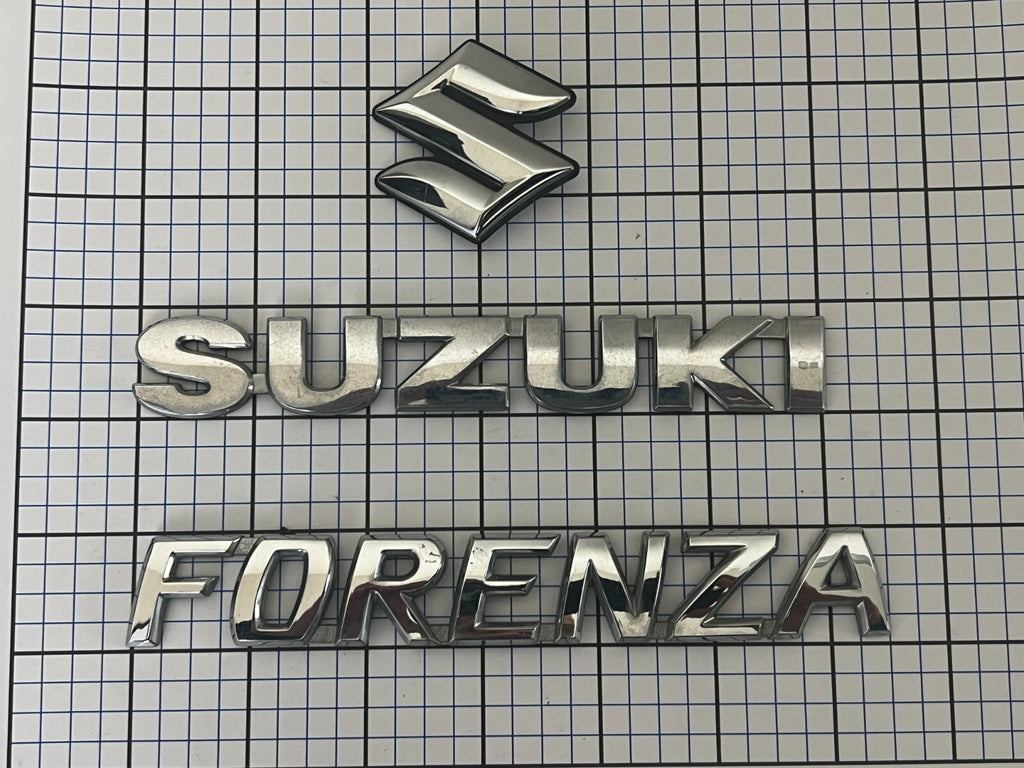 SUZUKI Forenza Rear Trunk Emblem Badge Logo Full Set
