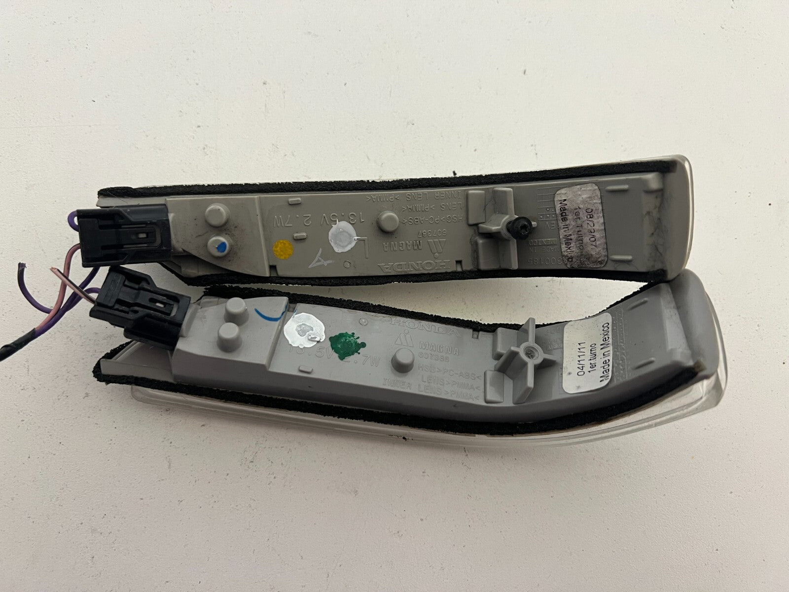 ACURA TL 2007 - 2014 MDX LEFT Right SIDE Mirror SIDE Marker TURN Light PAIR