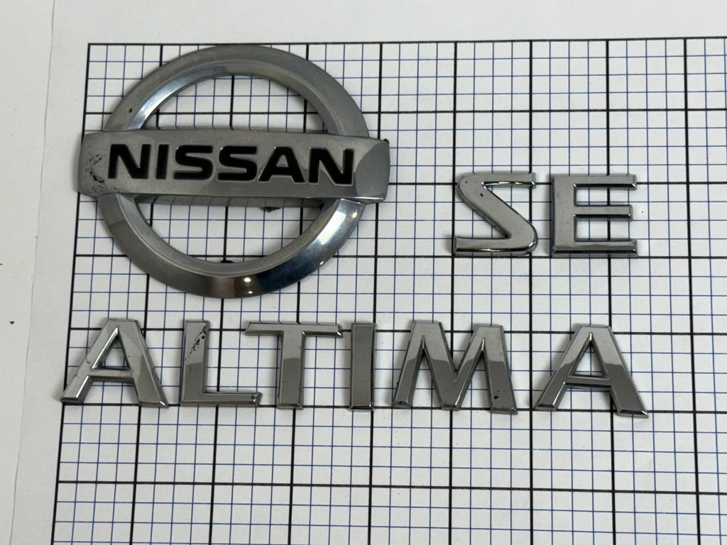 NISSAN Altima SE 2007 - 2012 Trunk Liftgate Emblem Full Set