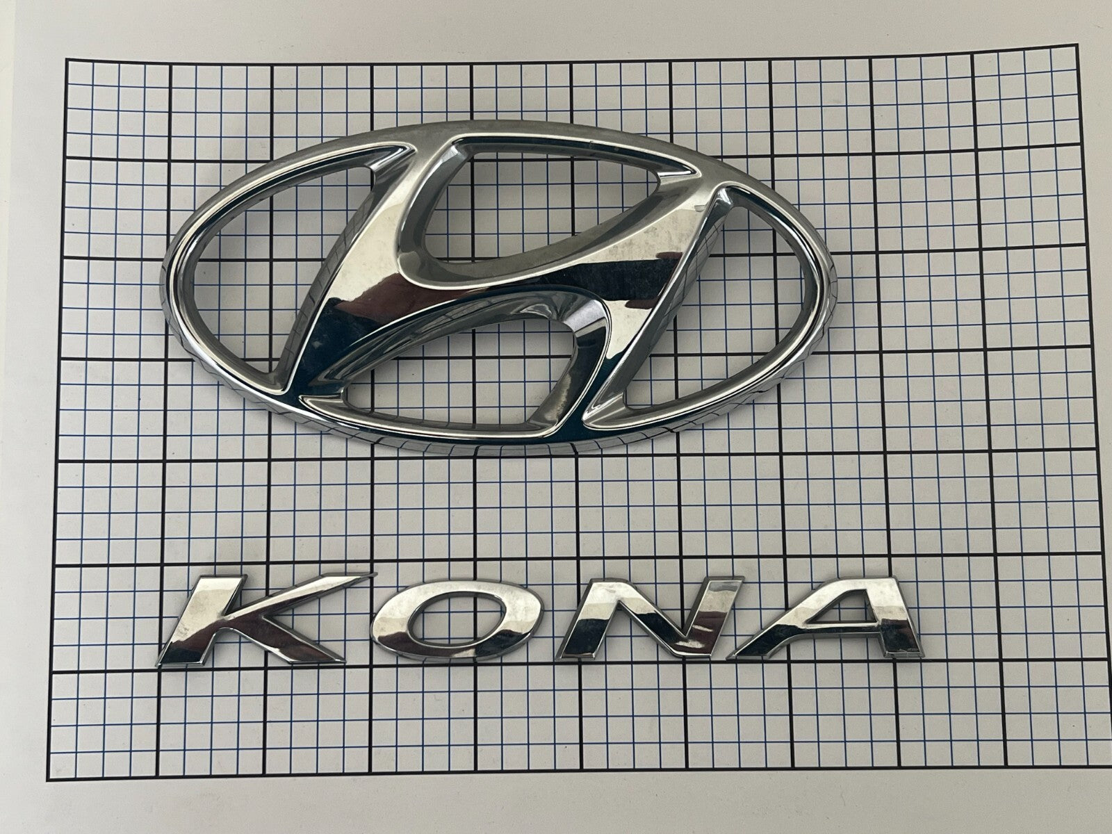 HYUNDAI KONA 2017 Trunk Emblem Badge Logo Set