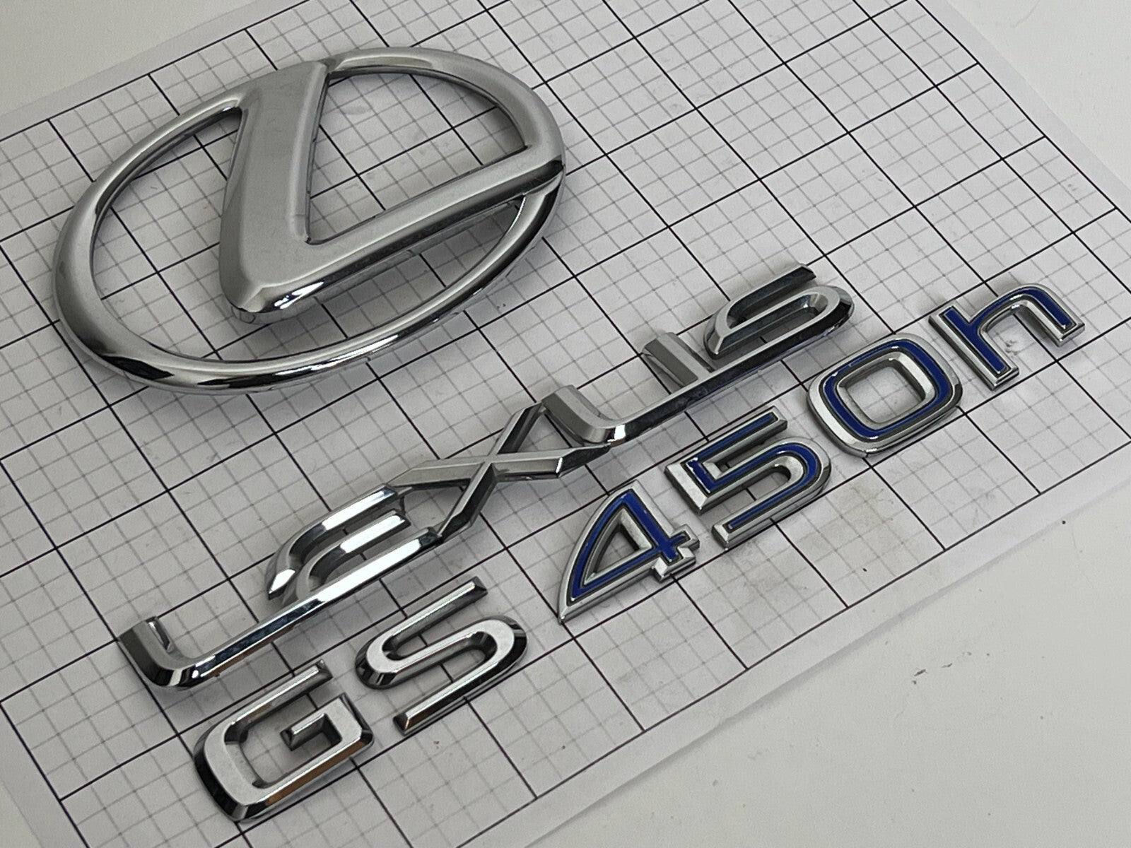 LEXUS Gs450h 2006 - 2009 Rear Trunk Emblem Logo Full Set GS 450h Hybrid