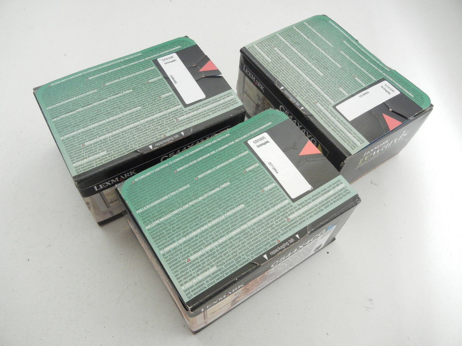 LEXMARK C544 XTRA HIGH Yield Toner Color SET C544x4cg C544x4yg C544x4mg