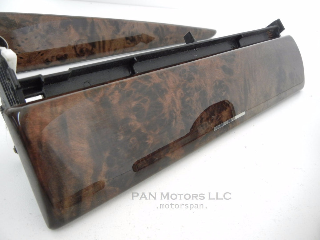 BMW X5 E53 Dash Upper Fine Wood Trim With Hinged Center Full Set