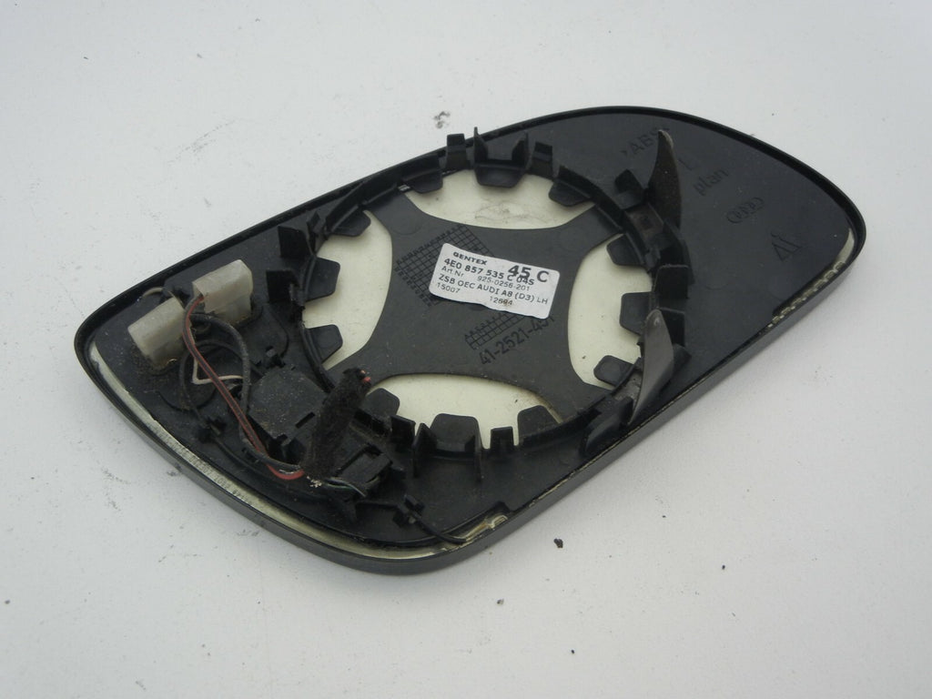 AUDI A8 LEFT Front DOOR Driver SIDE AUTO DIM Mirror Glass 2005 4e0857535 D3