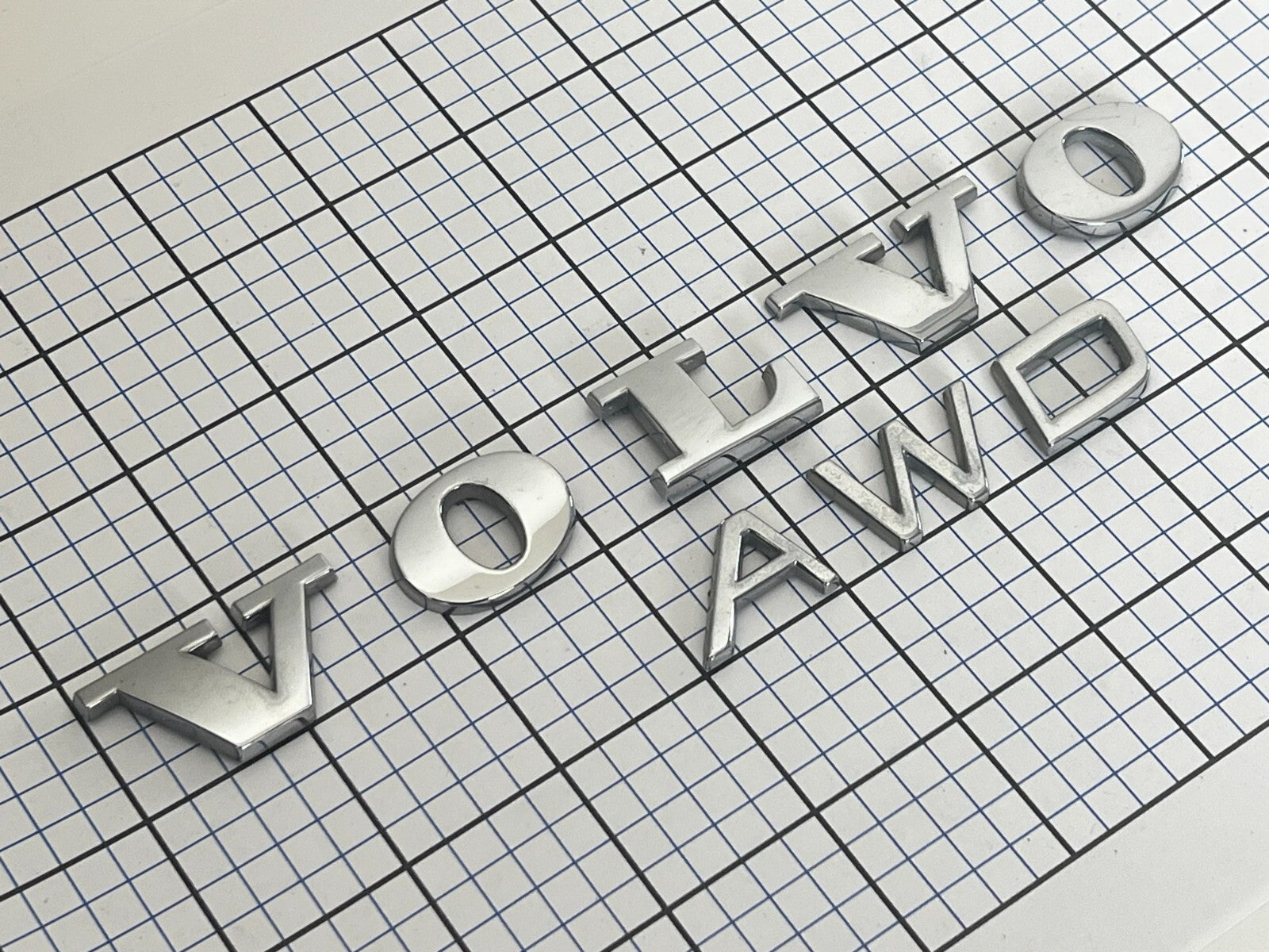 VOLVO AWD Rear Small Letters Logo