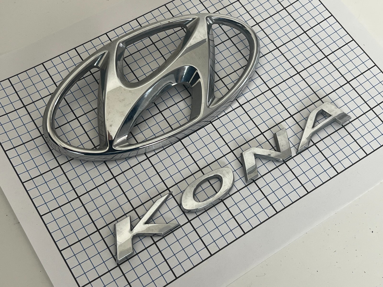 HYUNDAI KONA 2017 Trunk Emblem Badge Logo Set
