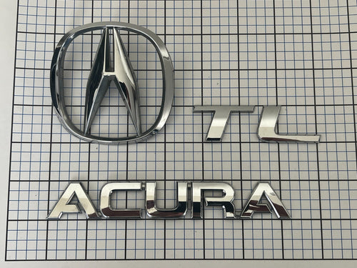 ACURA TL 2007 2008 Trunk Emblem Logo Letters Full Set
