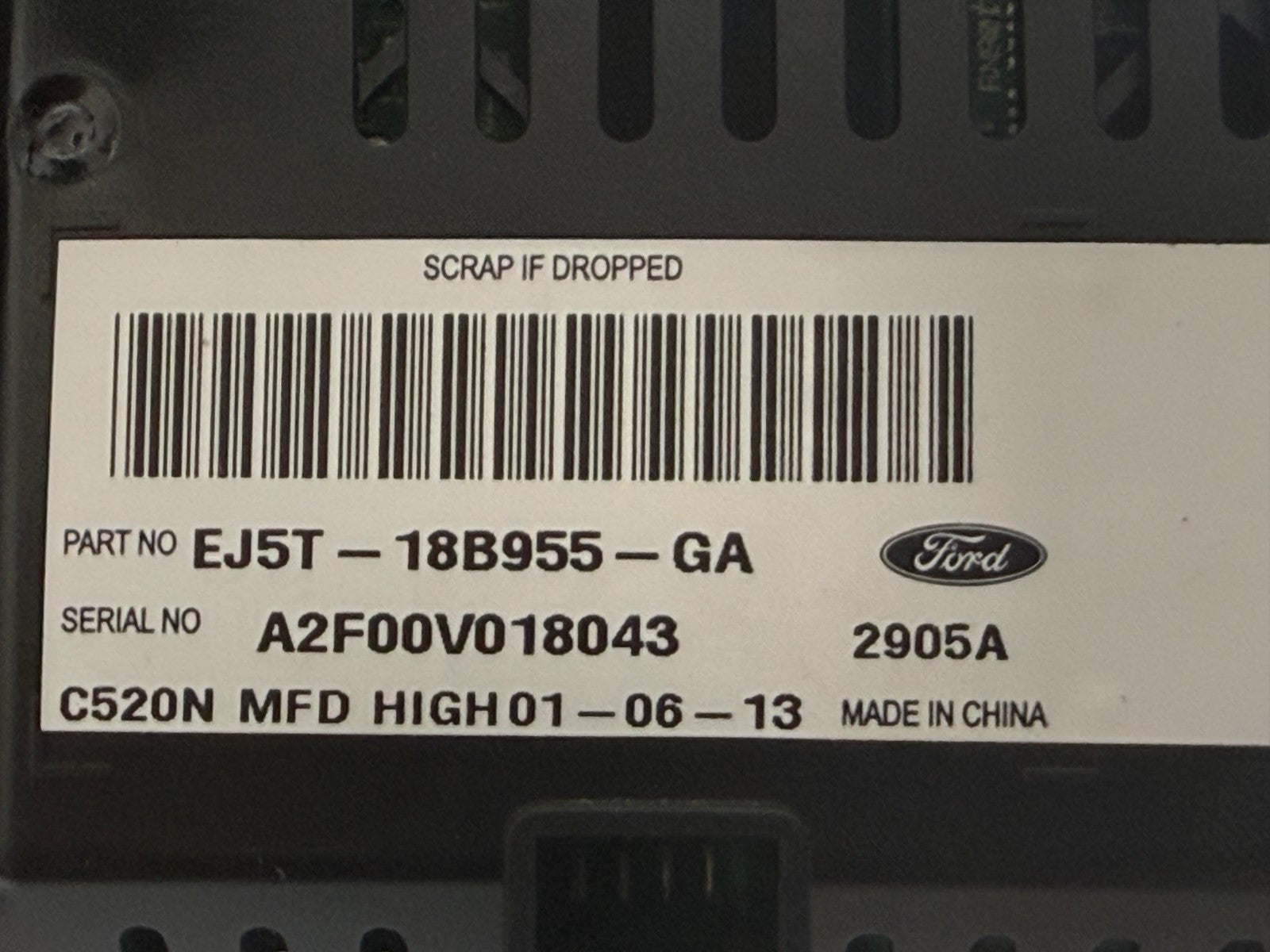 FORD Escape 2013 - 2016 4.2" Information Display Screen Ej5t-18b955-ga