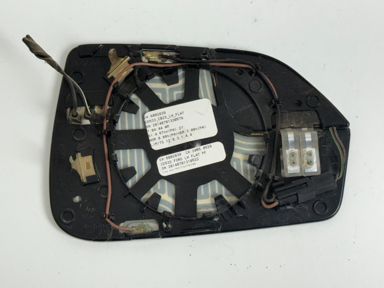 LINCOLN MKZ 2013 Heated AUTO DIM Left Door Driver Side Blind Zone Mirror Glass