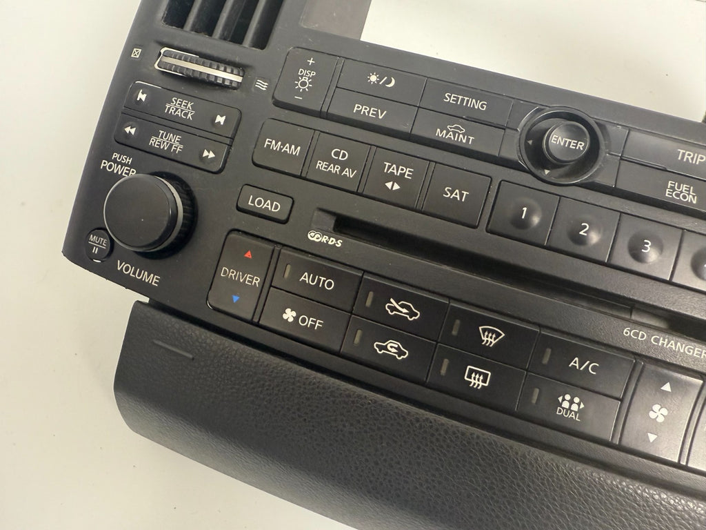 INFINITI Fx35 Fx45 BOSE Navi Radio Cd Player AC Control Dash Panel 68260 Cg001
