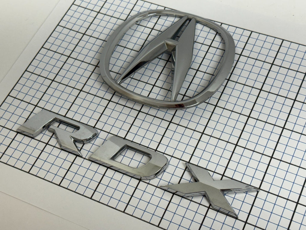ACURA RDX 2013 2014 2015 2016 2017 2018 Rear Trunk Emblem Badge Logo Set