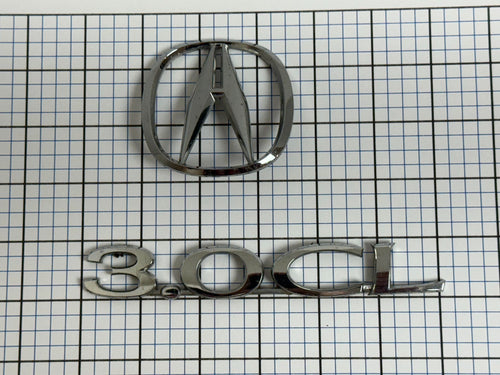 ACURA 3.0cl 1997 1998 1999 Rear Trunk Emblem Badge Logo Set