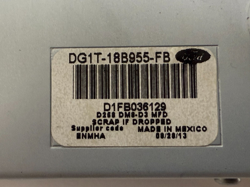 FORD Taurus 2013 8" Information Display Screen Dg1t-18b955-fb