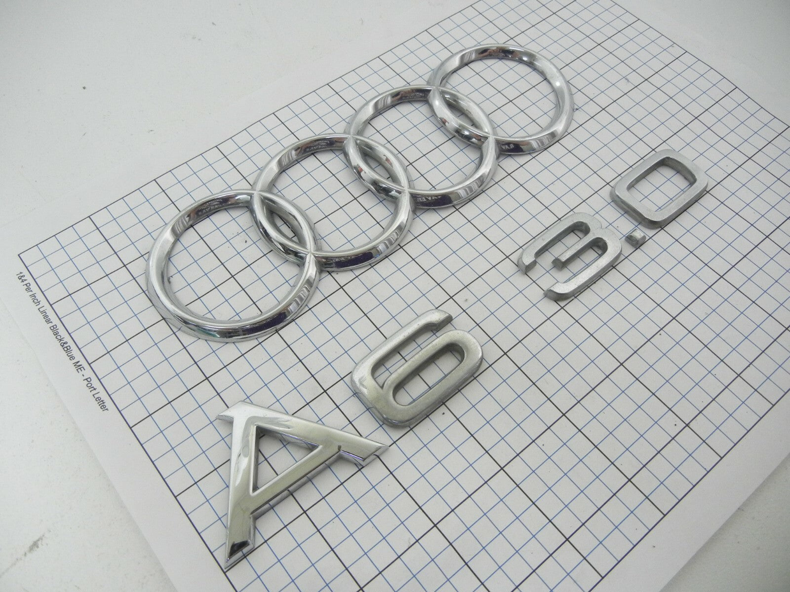 AUDI A6 2003 2004 Ring 3.0 Trunk Emblem Badge