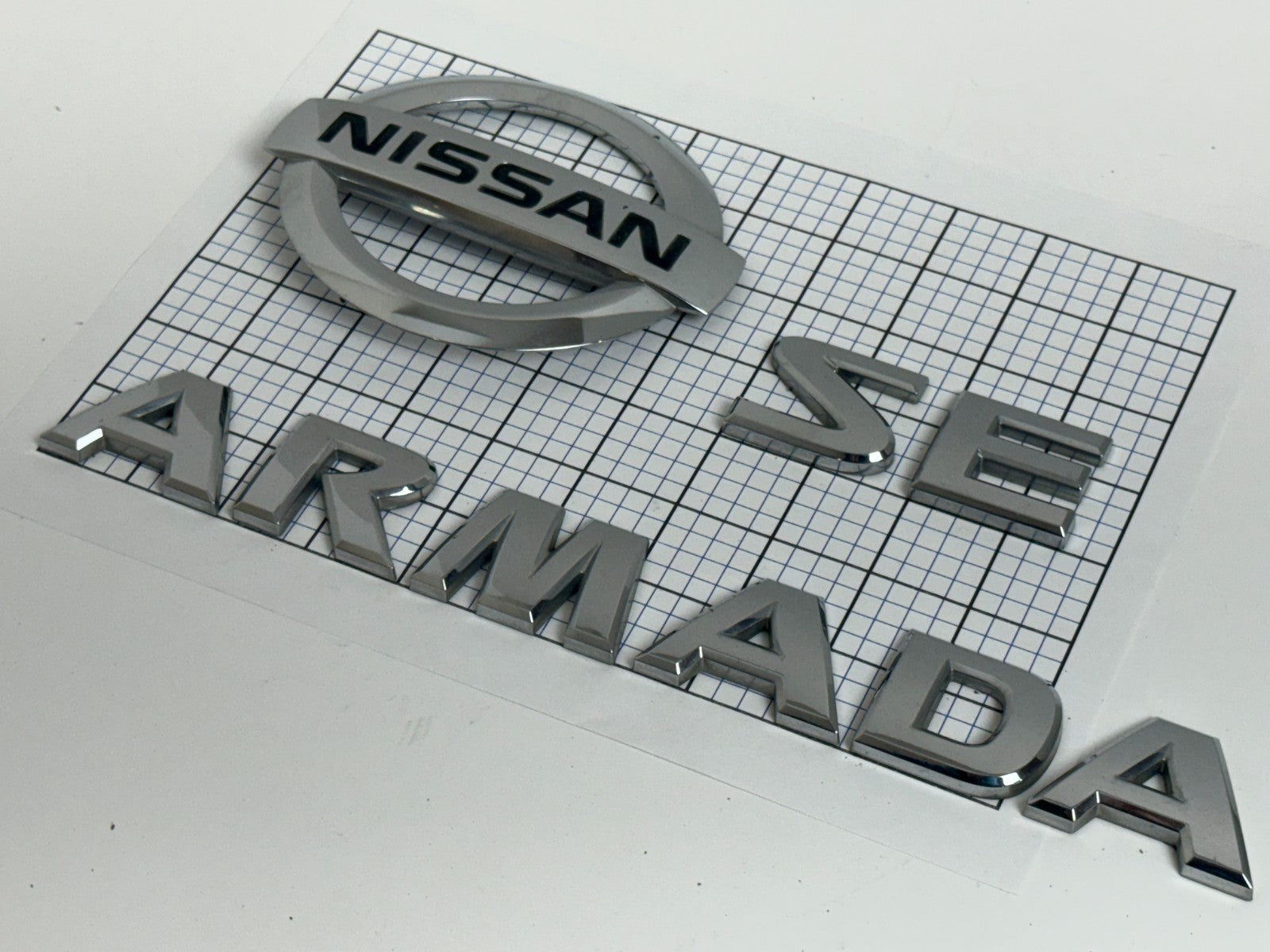 NISSAN Armada SE 2005 - 2015 Trunk Liftgate Emblem Full Set