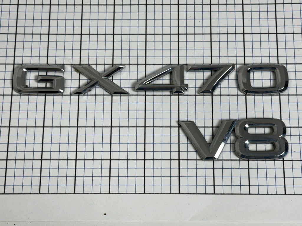 LEXUS Gx470 V8 2003 - 2009 Rear Trunk Emblem Letters Only Right Side